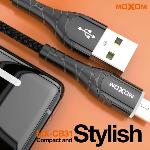 CB-31 Lightning Fast Charging Cable - 2.4A Speed with LED Light